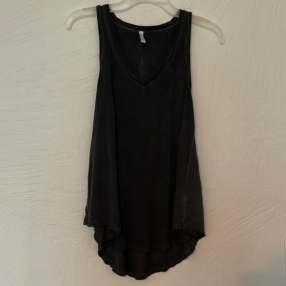 Z supply womens athletic casual tank top charcoal size medium